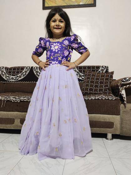 NEW LAUNCING KIDS GOWN Georgette Best wholesale clothing suppliers India